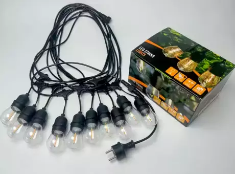 Imagen miniatura de GUIRNALDA FOCO LED PARA EXTERIOR S14-LED-10PC