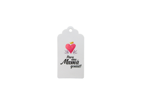 ETIQUETA PARA UNA MAMA GENIAL 10P (5X10CM) BLANCO