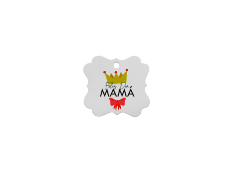 ETIQUETA FELIZ DIA MAMA 10P (6.5X6CM) BLANCO