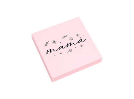 CAJA PARA 16 BOMBONES ROSA + SCODIX GER089.4.S