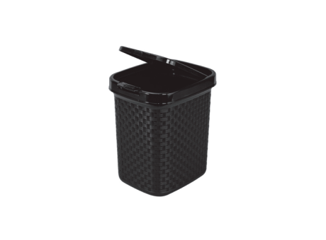 PAPELERA DE RATÁN CON CLIC - NEGRO 4,5 L 453012003 NITRON
