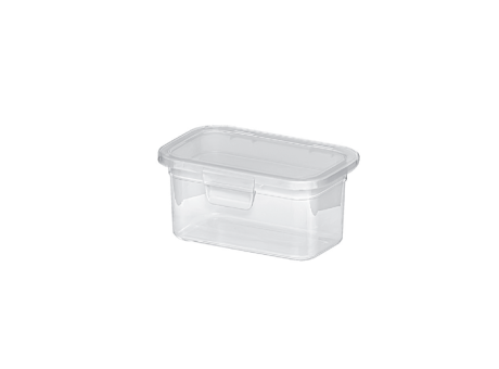 RECIPIENTE CON TAPA FIJA - TRANSPARENTE 330ML 554012001 NITRON