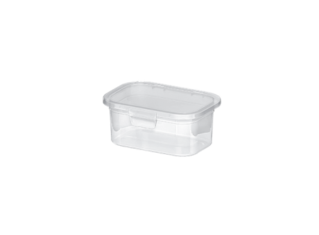 Imagen miniatura de RECIPIENTE CON TAPA FIJA - TRANSPARENTE 600ML 555012001 NITRON