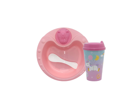Imagen miniatura de KIT ALIMENTACION INFANTIL ALEGRIA-UNICORNIO R: 01601421 NEOPLAS