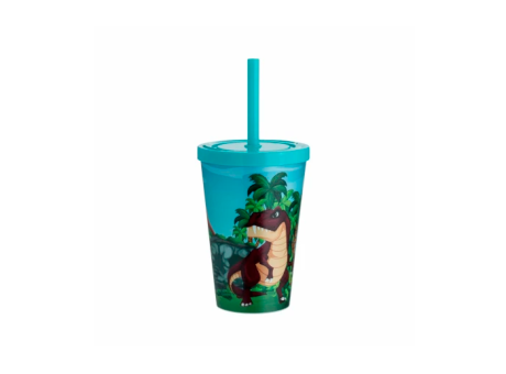 Imagen miniatura de VASO BABY PP 350ML DINOSAURIO-AZUL TIFFANY R: 01195748 NEOPLAS