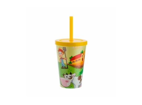Imagen miniatura de VASO BABY PP 350ML FGRANJITA-AMARILLO CAN R: 01195742 NEOPLAS