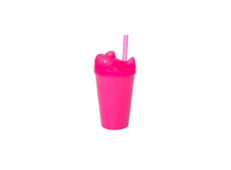 VASO HAPPY ANIMALES PS 350 ML TIBURONCITO-ROSA FLUOR R: 01103420 NEOPLAS