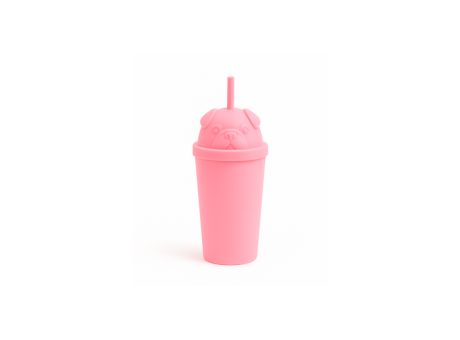 VASO HAPPY ANIMALES PS 350ML PERRO-ROSA BEBE R: 01103523 NEOPLAS