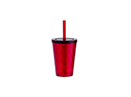 VASO JOY CUP PS 400ML-ROJO TRANSP R: 01194006 NEOPLAS
