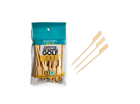 PALITO BAMBU 9CM GOLF INOVEN 50UND