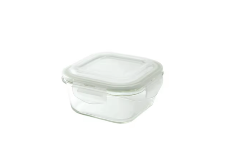 Imagen de RECIPIENTE RECT. VIDRIO CON TAPA 520ML AGLA-VID-110