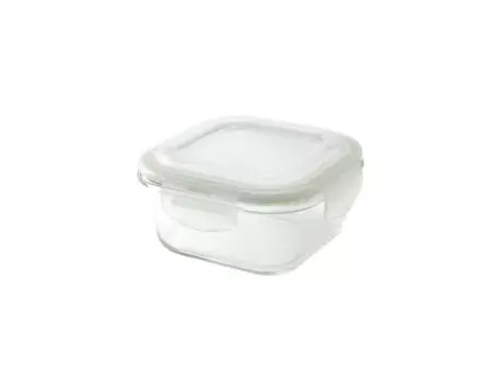 Imagen miniatura de RECIPIENTE RECT. VIDRIO CON TAPA 520ML AGLA-VID-110