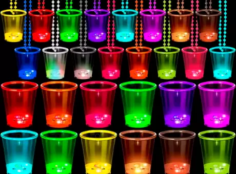 Imagen miniatura de SET COLLAR VASITO LED SHOT (60ML) 6 UDS A-11743-TMB