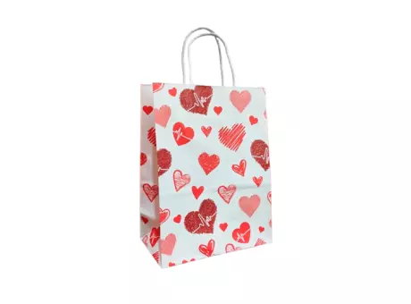 Imagen miniatura de BOLSA PAPEL DISEÑOS VARIOS 27X21X11CM UNIDAD