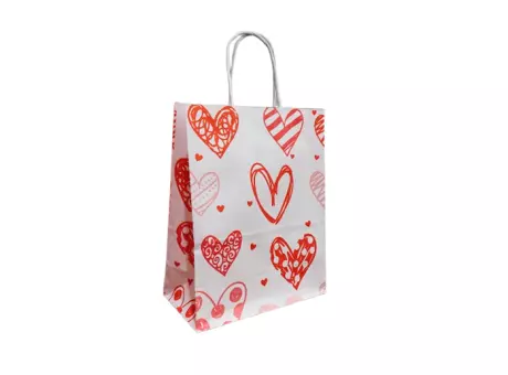 Imagen miniatura de BOLSA PAPEL DISEÑOS VARIOS 27X21X11CM UNIDAD