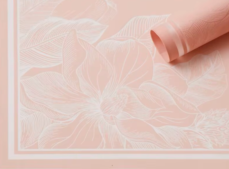 Imagen de PAPEL P/REGALO FLOR MAGNOLIA 58X58 (20 UNIDADES) 6 COLORES PDR-MULA SLR