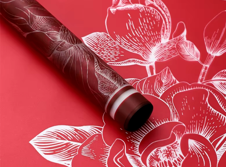 Imagen de PAPEL P/REGALO FLOR MAGNOLIA 58X58 (20 UNIDADES) 6 COLORES PDR-MULA SLR