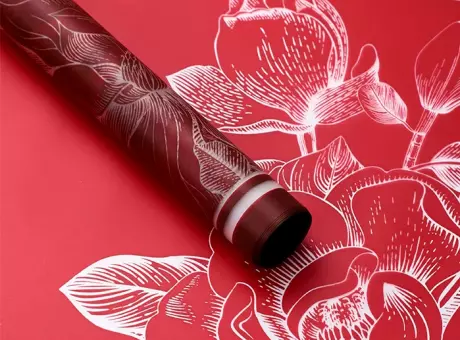 Imagen miniatura de PAPEL P/REGALO FLOR MAGNOLIA 58X58 (20 UNIDADES) 6 COLORES PDR-MULA SLR