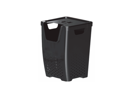 CESTO PARA LA ROPA SUCIA APILABLE - NEGRO 43,8 L 552.004.003 NITRON