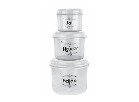 KIT DE COMESTIBLES CON 3 PIEZAS - BLANCO 3840.016.002 NITRON