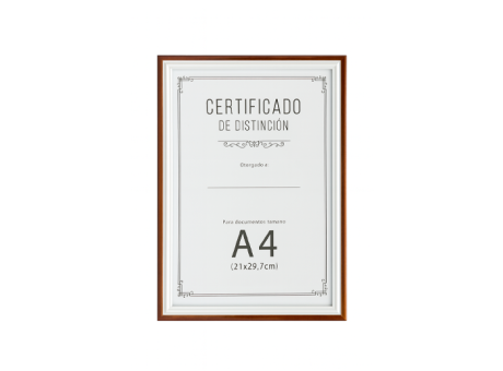 PORTA RETRATO RECTANGULO A4 (23.5X32X1) MADERA MARRON