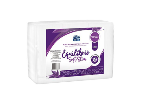 Imagen de PAPEL TOALLA INT 133 MILI 20G EQUILIBRIO SOFT 19,4X20 1000 HOJAS