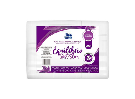 PAPEL TOALLA INT 133 MILI 20G EQUILIBRIO SOFT 19,4X20 1000 HOJAS