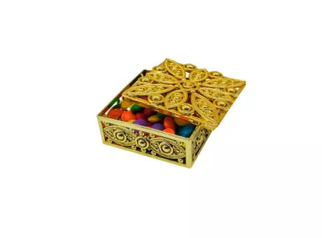 Imagen miniatura de CARAMELERO CUADRADO 6P (8X8X3.5CM) DORADO