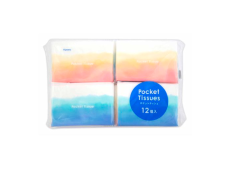 PAÑUELO DE PAPEL 12P (CADA UNA DE 10 UN) AZUL/NARANJA