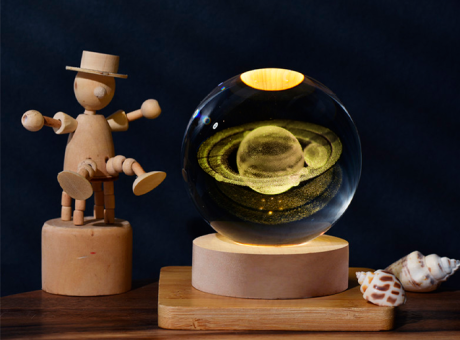 Imagen de MINI BOLA DE CRISTAL 3D CON LED AGLA-XK01
