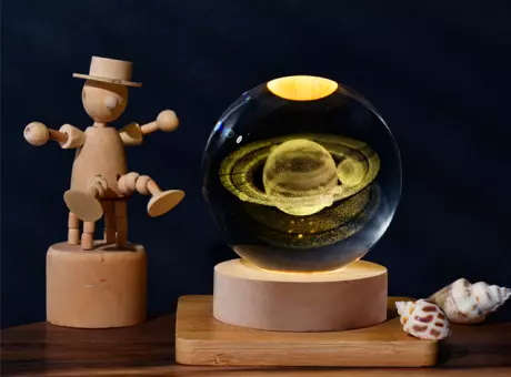 Imagen miniatura de MINI BOLA DE CRISTAL 3D CON LED AGLA-XK01