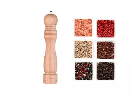 Imagen miniatura de MOLEDOR PIMIENTERO MADERA 25.5CM HJM-10A