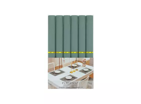 Imagen miniatura de SET DE INDIVUAL 6 PIEZAS PVC-6PCS-6