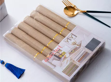 Imagen miniatura de SET DE INDIVUAL 6 PIEZAS PVC-6PCS-6