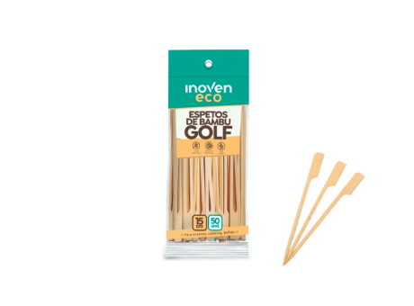 PALITO BAMBU 15CM GOLF INOVEN 50UN