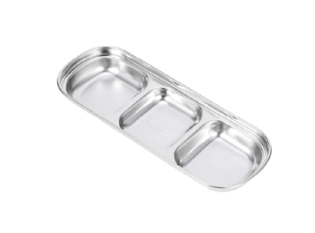 BANDEJA GASTRONOMICA INOX 3 F-3782-3