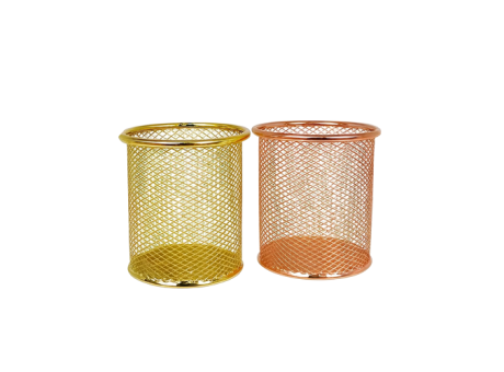 PORTA LAPIZ REDONDO METAL DORADO ROSE MGJ-802