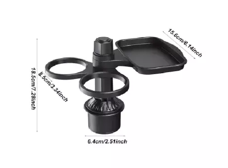 Imagen miniatura de PORTA VASO P/ AUTO 3 SOPORTES MZ408685