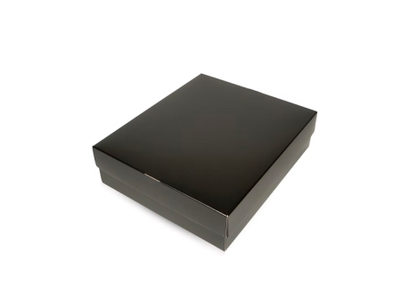 CAJA REGALO NEGRO RESISTENTE HASTA 3,5 KG 35X30X10CM GER080.9