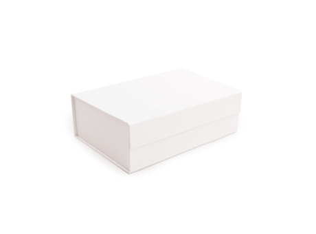 CAJA RIGIDA RECTANGULAR PLEGABLE MD CON IMAN BLANCO