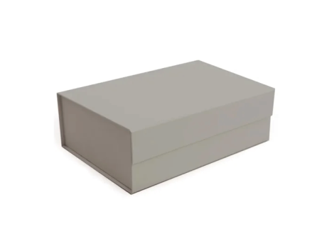 CAJA RIGIDA RECTANGULAR PLEGABLE MD CON IMAN GRIS