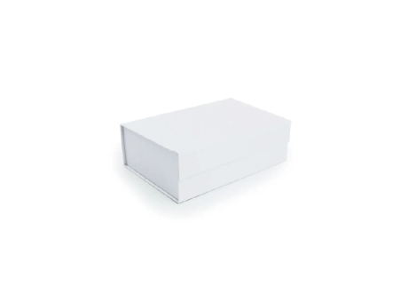 CAJA RIGIDA RECTANGULAR PLEGABLE PQ CON IMAN BLANCO