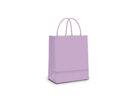 BOLSA PAPEL GRD LISO LILA 32X26,5X13 C10