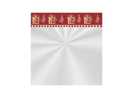 BOLSA CANASTA 80X90 NAVIDAD NOEL CARMIN C25