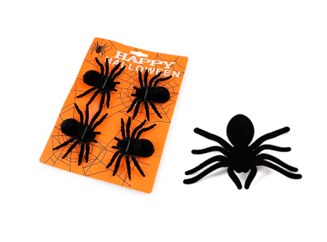 ARAÑA PLASTICA 4P (10X7CM) NEGRO