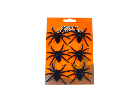 ARAÑA PLASTICA 6P (7X6CM) NEGRO