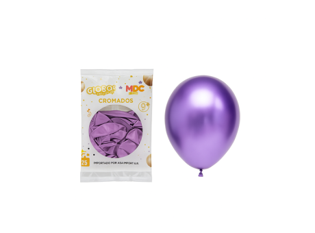 GLOBO MDC CROMADO 9\" LILA #7 A1878 X25