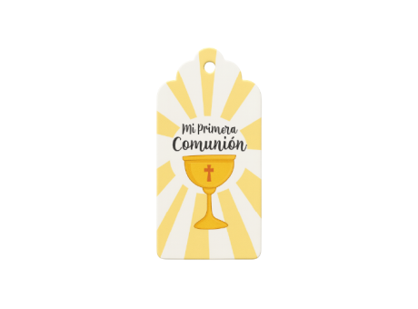 ETIQUETA MI PRIMERA COMUNION 10P (5X10CM) DORADO/BLANCO