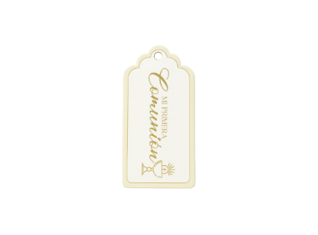 ETIQUETA MI PRIMERA COMUNION 10P (5X10CM)DORADO/BLANCO