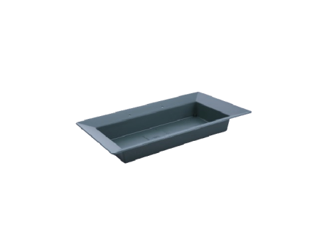 MACETA RECTANGULAR PARA FLORES (30X18CM) VERDE